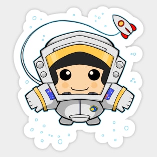 Space Boy Sticker